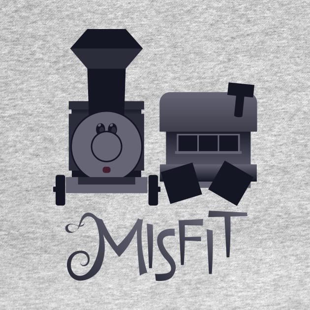 Misfit - Square-Wheeled Caboose Train by JPenfieldDesigns